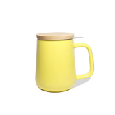 Ceramic Mug With Wooden Lid